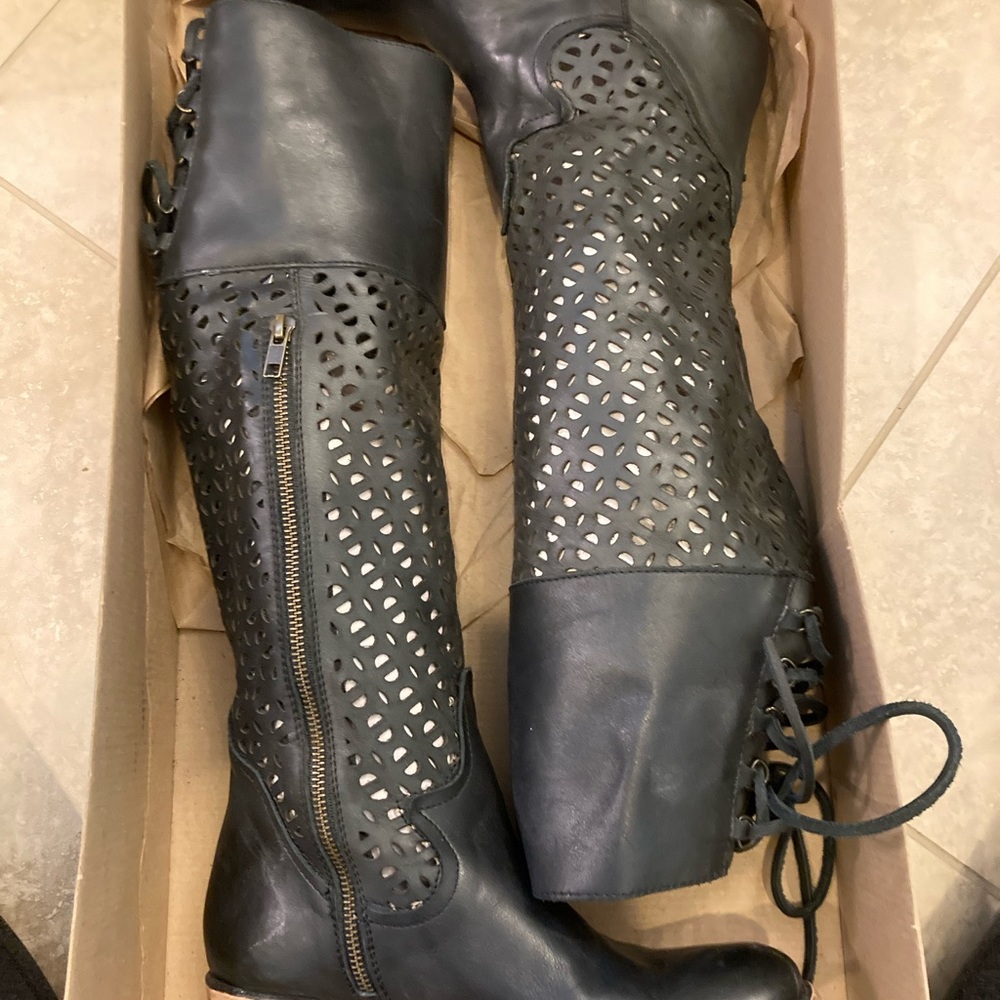 Freebird By Steven Creek Tall Knee High Boots 9 .  Hardly worn.